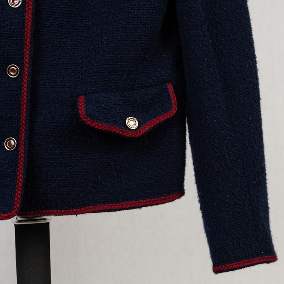 Vintage 70s Butte navy blue blazer size S - Picture 5 of 10